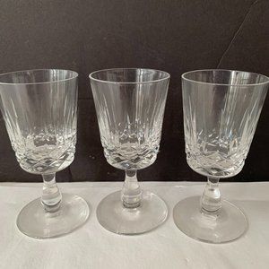 Edinburgh Crystal "Appin" Cut Glass Set of Sherry Glasses 4"-SET OF 3